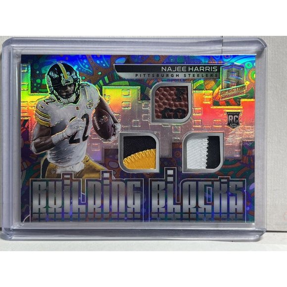 2021 Panini Spectra Building Blocks # 5/5 Najee Harris #BB-NH Rookie RC Football